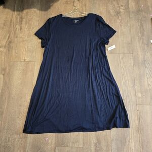Navy Blue T-Shirt Dress